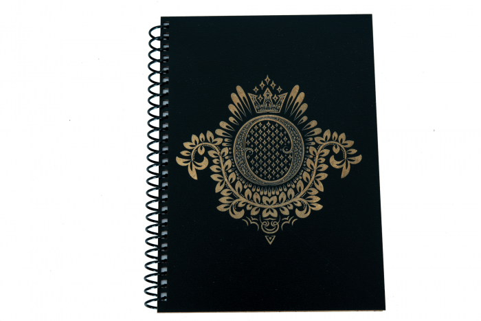 Agenda personalizata din lemn cu initiale, A5 [14]