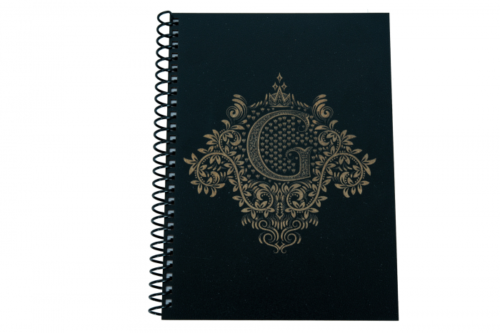 Agenda personalizata din lemn cu initiale, A5 [6]