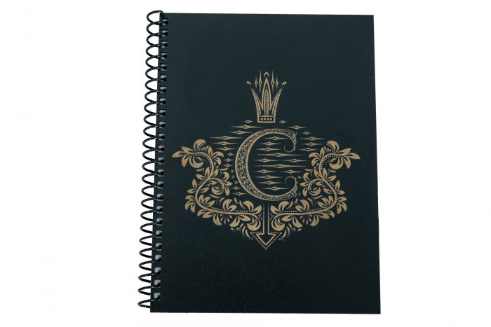 Agenda personalizata din lemn cu initiale, A5 [3]