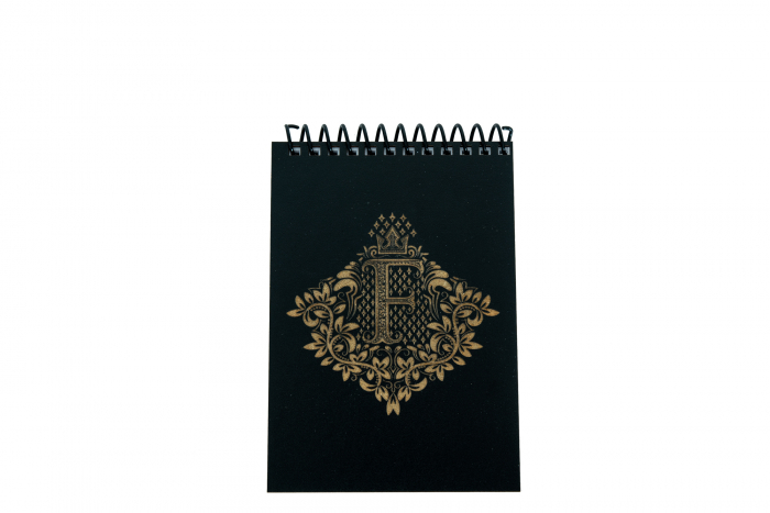 Agenda personalizata din lemn cu initiala, A6 [6]