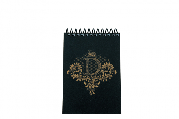 Agenda personalizata din lemn cu initiala, A6 [4]