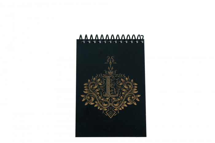 Agenda personalizata din lemn cu initiala, A6 [12]