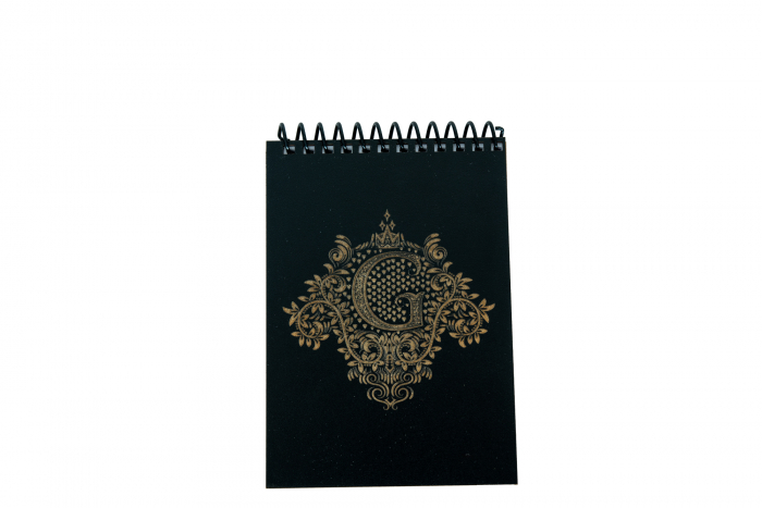 Agenda personalizata din lemn cu initiala, A6 [7]