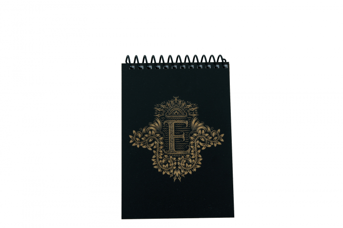Agenda personalizata din lemn cu initiala, A6 [5]