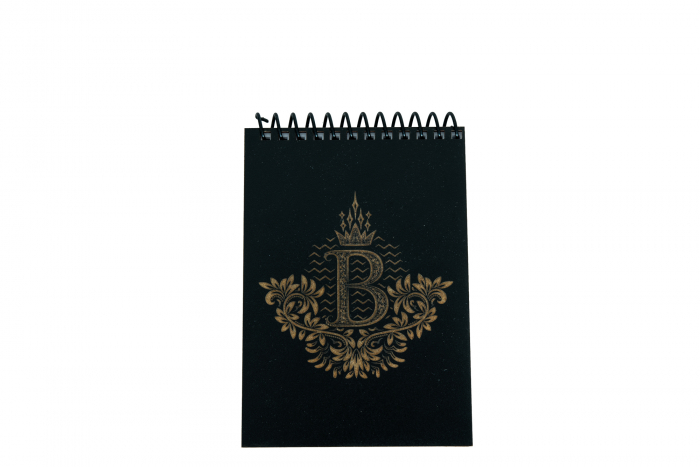 Agenda personalizata din lemn cu initiala, A6 [2]