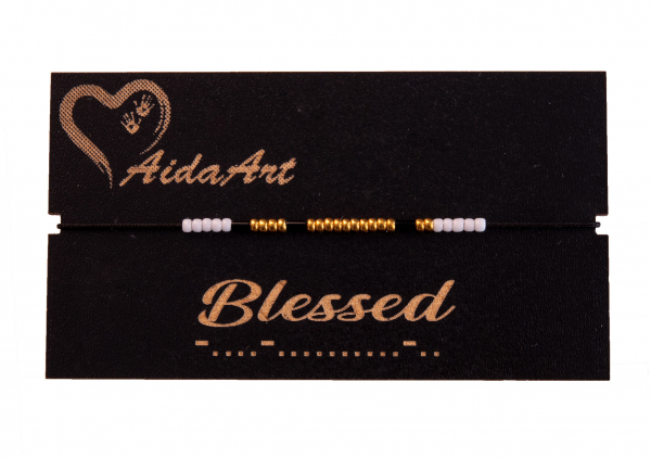 Bratara cod morse Blessed [2]