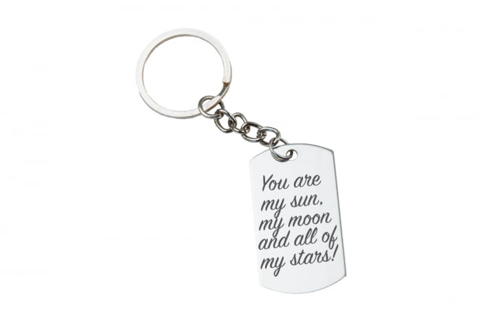 Breloc personalizat din otel inoxidabil, 42x23 mm [2]