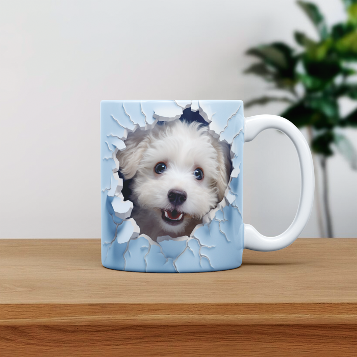 Cana personalizata cu poza si nume Caine Poodle [1]