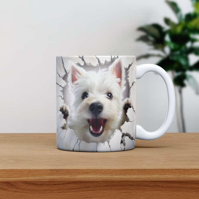 Cana personalizata cu poza si nume Caine West Highland White Terriers [1]