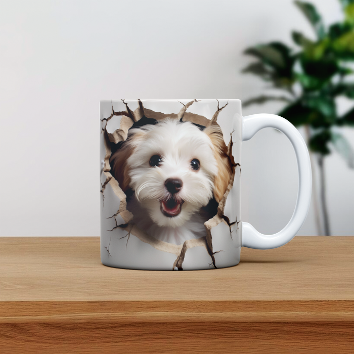 Cana personalizata cu poza si nume Caine Havanese [1]