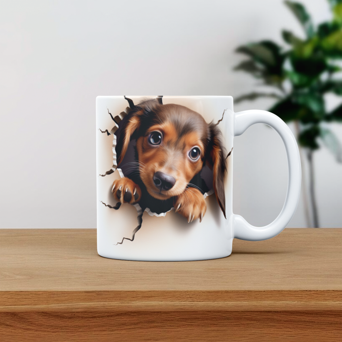 Cana personalizata cu poza si nume Caine Dachshund [1]