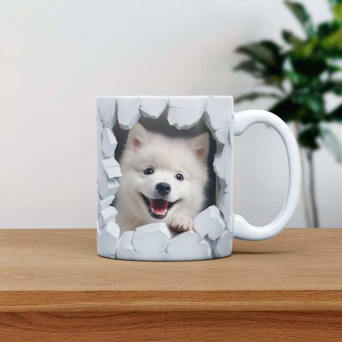 Cana personalizata cu poza si nume Caine Akitas [1]