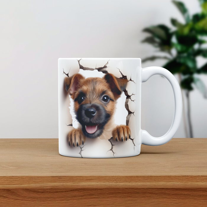 Cana personalizata cu poza si nume Caine Border Terriers [1]