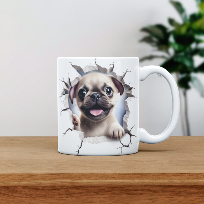 Cana personalizata cu poza si nume Caine Pug [1]