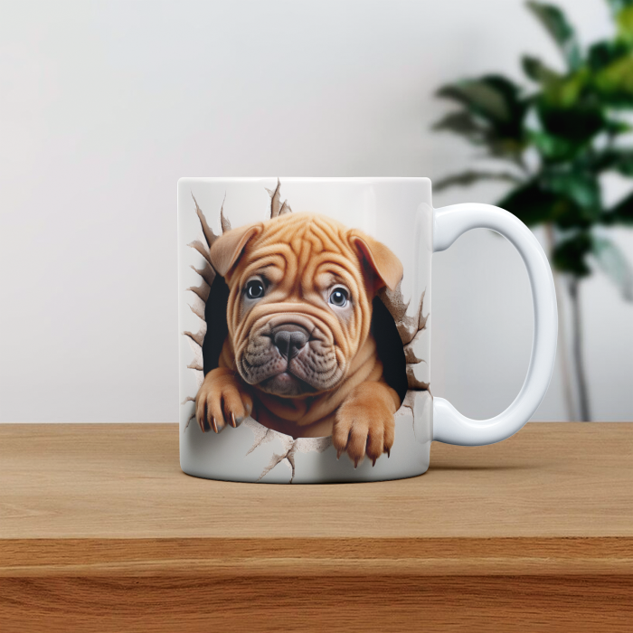 Cana personalizata cu poza si nume Caine Chinese Shar-Pei [1]