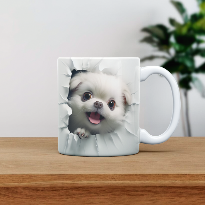 Cana personalizata cu poza si nume Caine Pekingese [1]