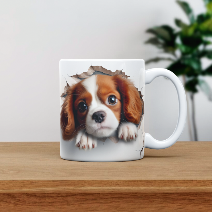 Cana personalizata cu poza si nume Caine Cavalier King Charles Spaniels [1]