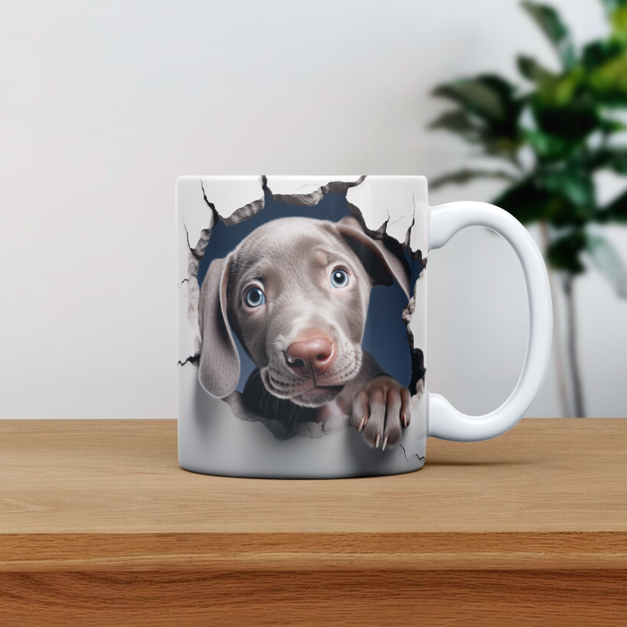 Cana personalizata cu poza si nume Caine Weimaraners [1]