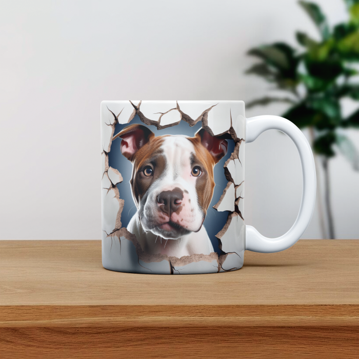 Cana personalizata cu poza si nume Caine American Staffordshire Terriers [1]