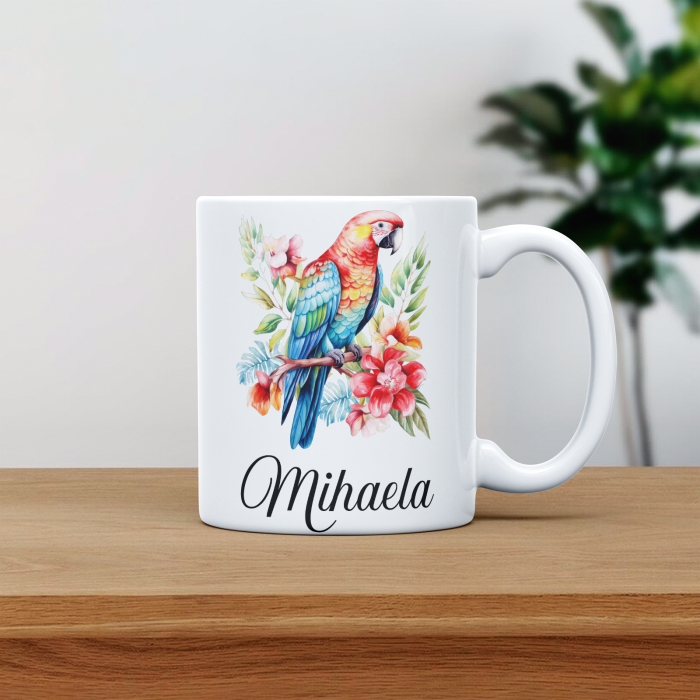 Cana personalizata cu poza si nume Papagal [1]