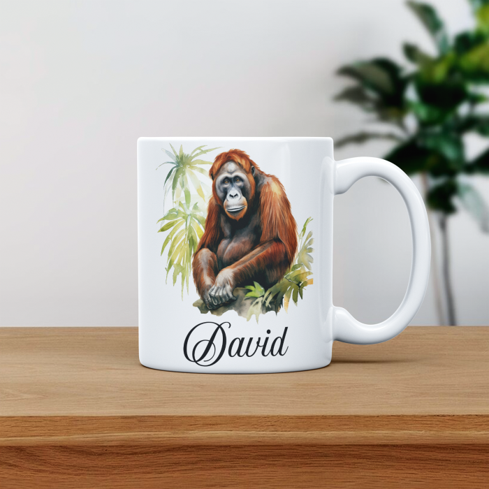 Cana personalizata cu poza si nume Gorila [1]