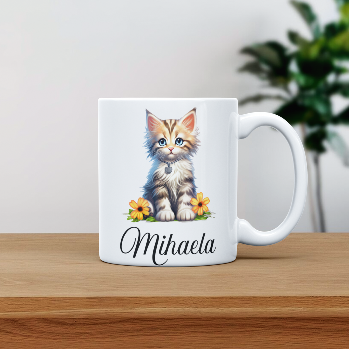 Cana personalizata cu poza si nume Pisica pufoasa [1]