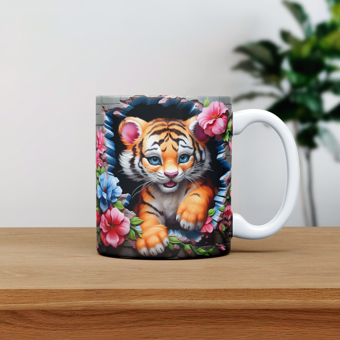 Cana personalizata cu poza Tigru 3D [1]