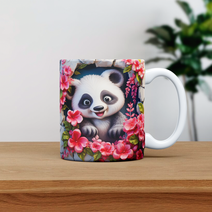 Cana personalizata cu poza si nume Urs panda [1]