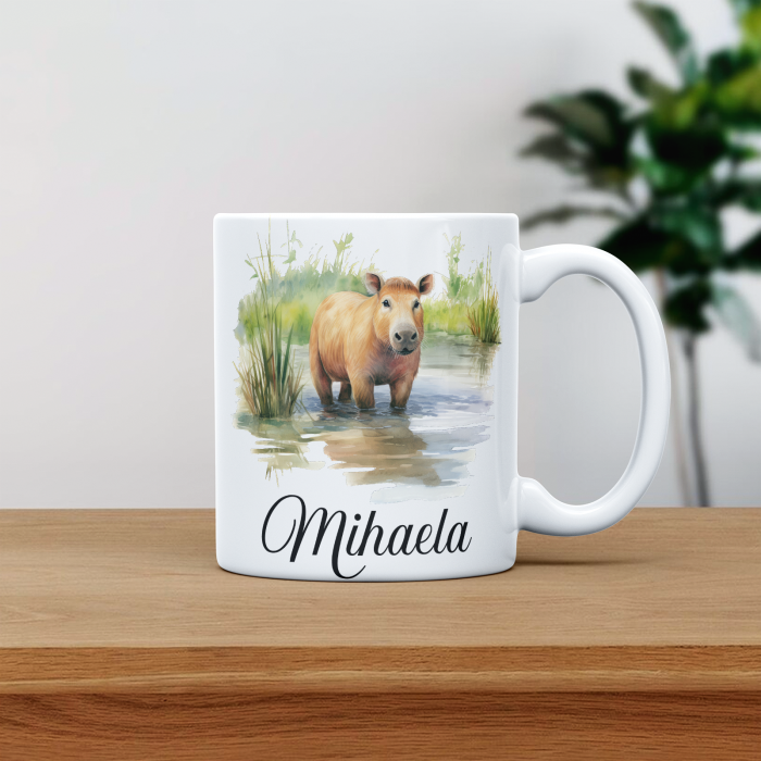 Cana personalizata cu poza si nume Capybara [1]