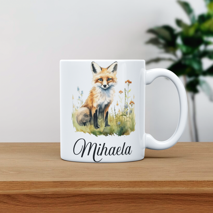 Cana personalizata cu poza si nume Vulpe [1]