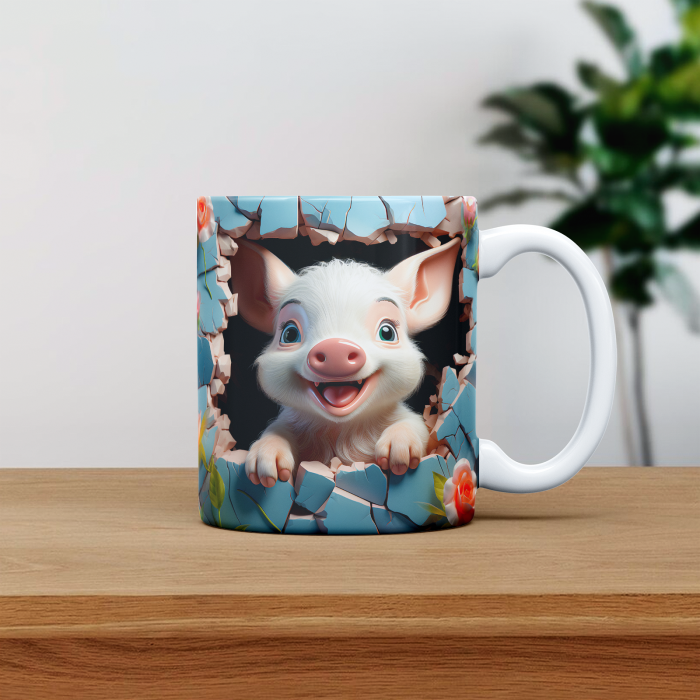 Cana personalizata cu poza si nume Porcusor [1]