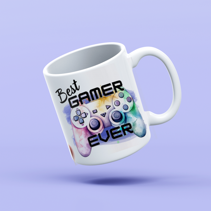 Cana personalizata cu mesaj Best gamer ever [1]