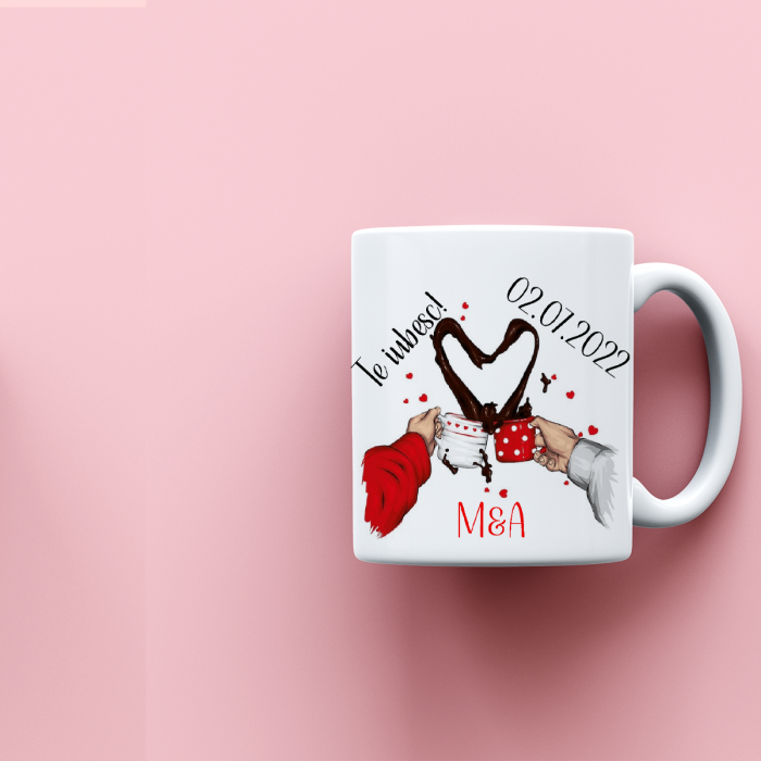 Cana personalizata cu nume si mesaj Coffee love [2]