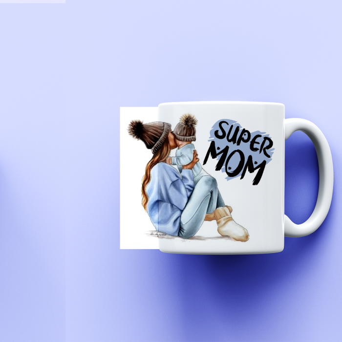 Cana personalizata cu mesaj Super mommy [4]