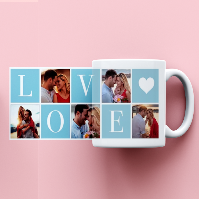 Cana personalizata cu 5 poze Love [1]