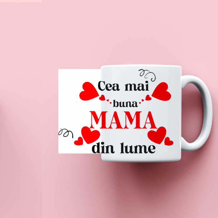 Cana personalizata cu mesaj Cea mai buna mama din lume [2]