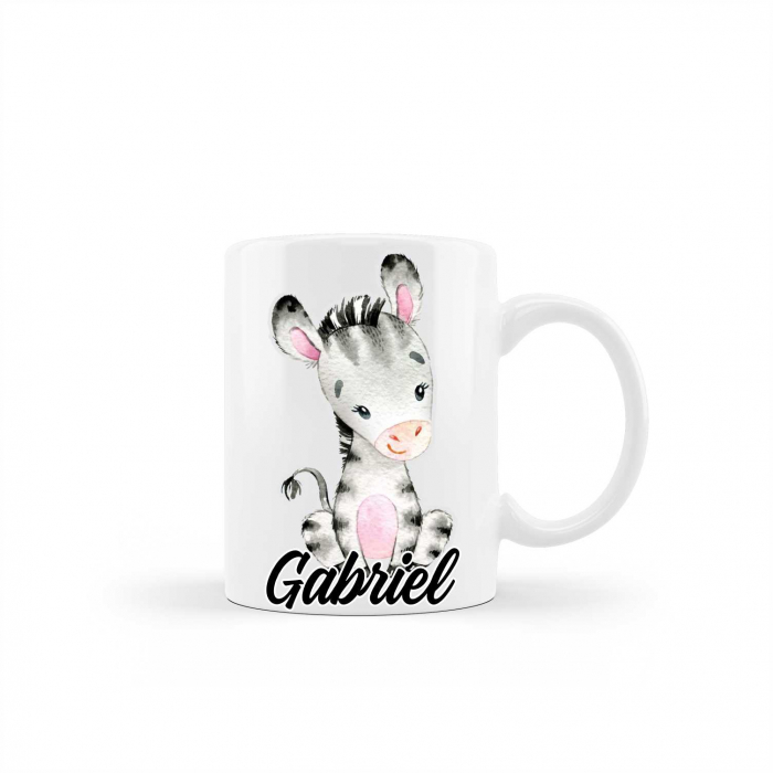 Cana personalizata cu nume model zebra [1]