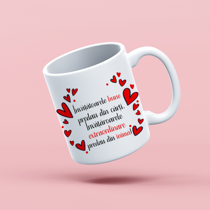 Cana personalizata cu mesaj Invatatoarele extraordinare [1]