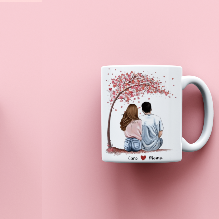 Cana personalizata cu nume si mesaj Under the tree [2]