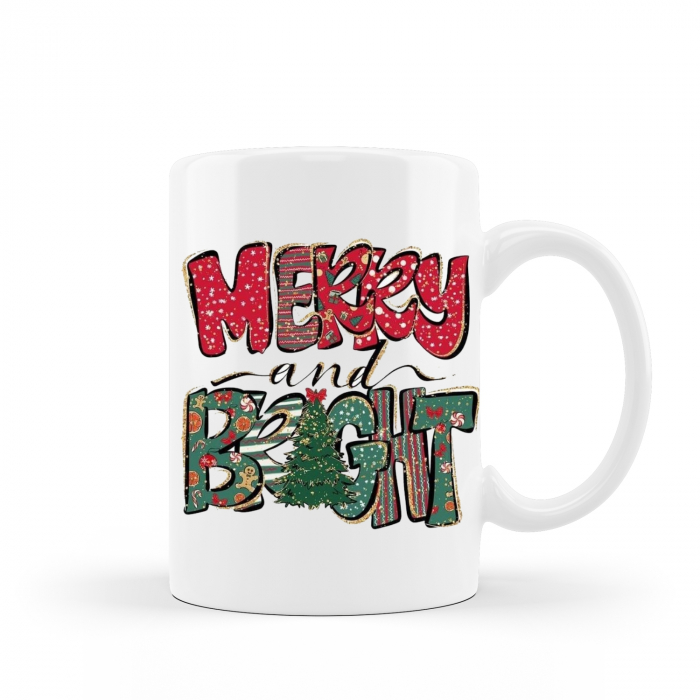 Cana personalizata Merry and bright [1]