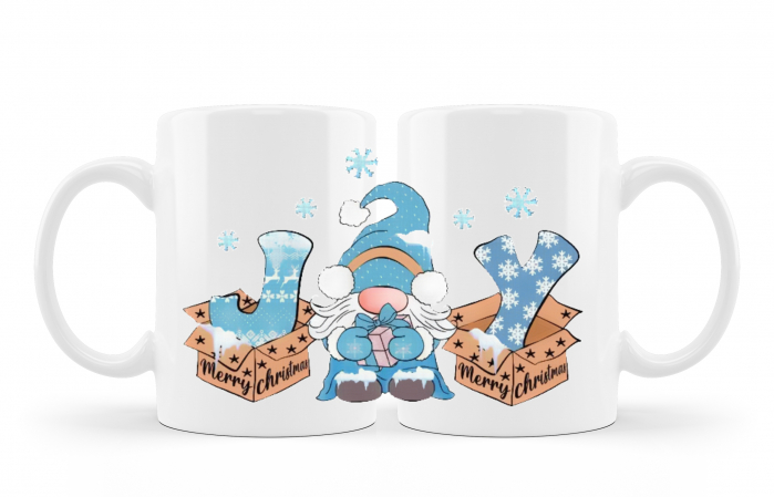 Cana personalizata Joy blue gnome [1]
