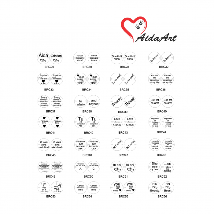 Set bratari de cuplu magnetice banut mare [2]