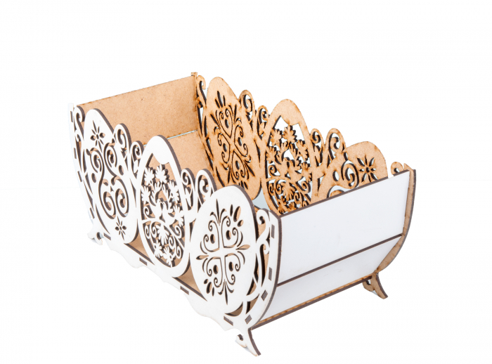 Cosulet din lemn decorativ pentru oua de Paste [2]