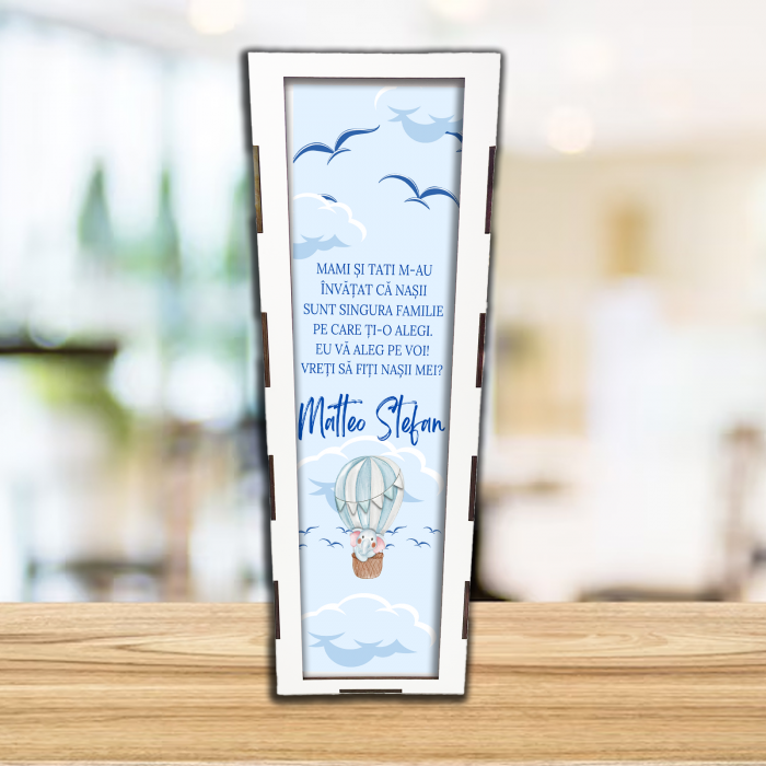 Cutie de vin personalizata pentru nasii de botez baiat [1]