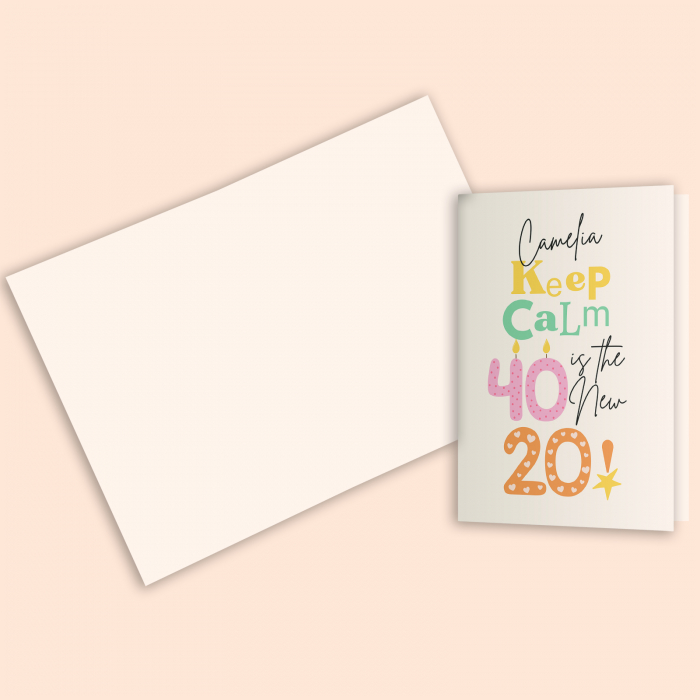 Felicitare personalizata Keep calm [1]
