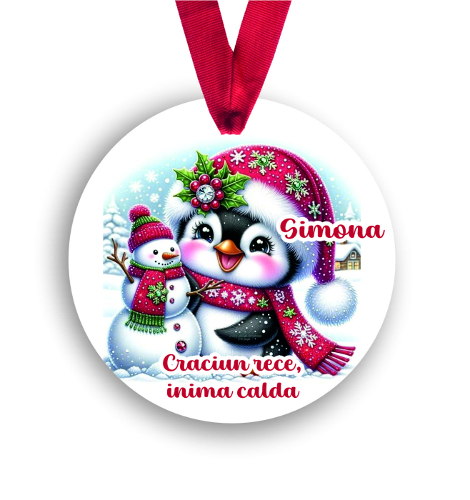 Glob personalizat cu nume Happy pingu [1]