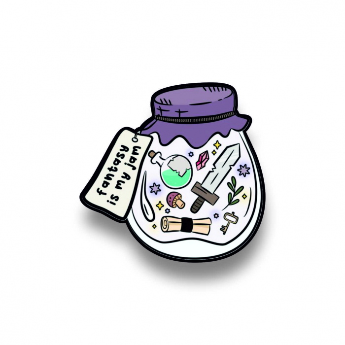 Insigna personalizata cu brosa Fantasy is my jam [1]