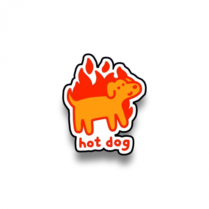 Insigna personalizata cu brosa Hot dog [1]