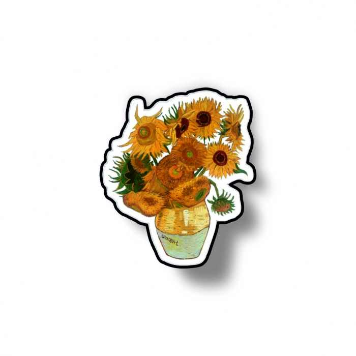 Insigna personalizata cu brosa Sunflowers [1]
