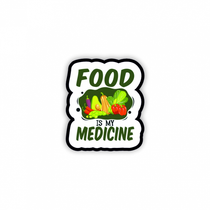 Insigna personalizata cu brosa Food medicine [1]